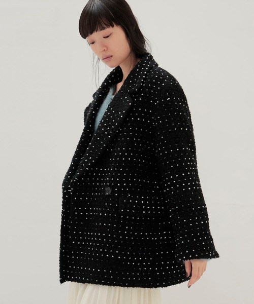 DRESSLAVE(ドレスレイブ)の「B7 / ponpon mall coat(ポンポンモールコート)(ピーコート・レディース・ブラック・38)」の4枚目の写真