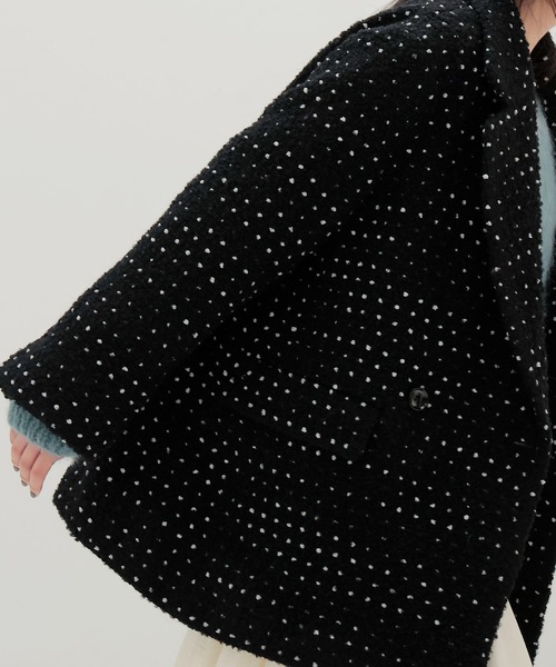 DRESSLAVE(ドレスレイブ)の「B7 / ponpon mall coat(ポンポンモールコート)(ピーコート・レディース・ブラック・38)」の8枚目の写真