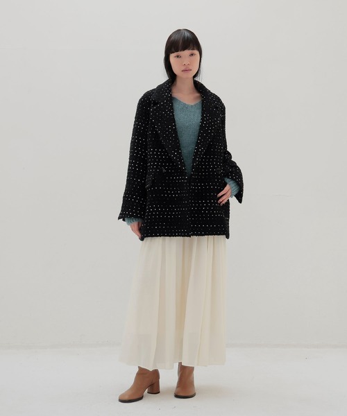 DRESSLAVE(ドレスレイブ)の「B7 / ponpon mall coat(ポンポンモールコート)(ピーコート・レディース・ブラック・38)」の5枚目の写真