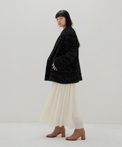 DRESSLAVE(ドレスレイブ)の「B7 / ponpon mall coat(ポンポンモールコート)(ピーコート・レディース・ブラック・38)」の12枚目の写真