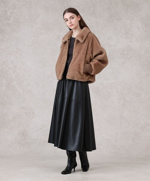 ANAYI（アナイ）の「フェイクミンクファーブルゾン（ブルゾン・レディース・グレイッシュベージュ/ベージュ/モカ・38/36/34）」の15枚目の写真