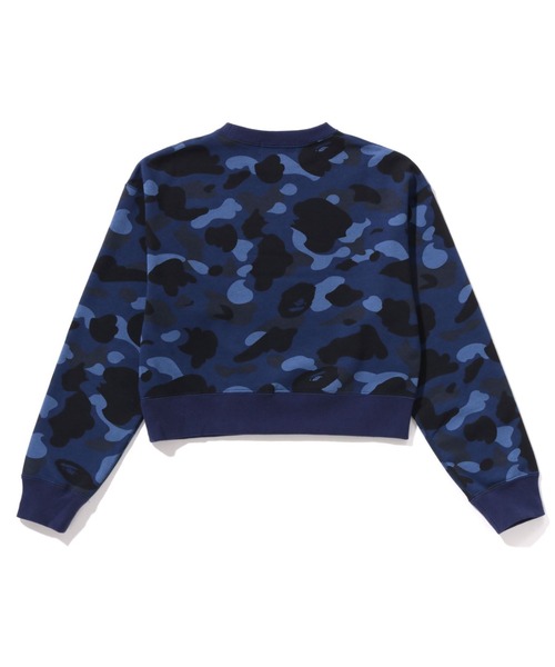 A BATHING APE(アベイシングエイプ)の「COLOR CAMO CROPPED CREWNECK SWEATSHIRT(スウェット・レディース・ピンク/ネイビー・MEDIUM/SMALL)」の3枚目の写真
