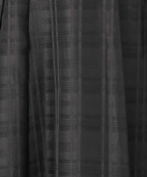 MK MICHEL KLEIN（エムケーミッシェルクラン）の「シアードビーチェックスカート/洗える（スカート・レディース・グレー/ブラック・38）」の3枚目の写真