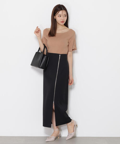 PROPORTION BODY DRESSING（プロポーションボディドレッシング）の「サイドファスナータイトスカート / 1215220802（スカート・レディース・ブラック/ボルドー/ベージュ系その他・SMALL/MEDIUM）」の2枚目の写真