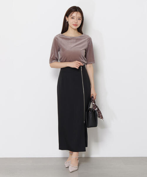 PROPORTION BODY DRESSING（プロポーションボディドレッシング）の「サイドファスナータイトスカート / 1215220802（スカート・レディース・ブラック/ボルドー/ベージュ系その他・SMALL/MEDIUM）」の5枚目の写真