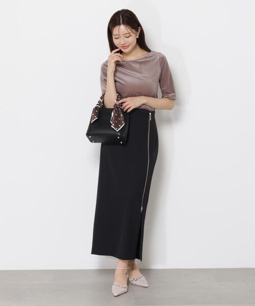 PROPORTION BODY DRESSING（プロポーションボディドレッシング）の「サイドファスナータイトスカート / 1215220802（スカート・レディース・ブラック/ボルドー/ベージュ系その他・SMALL/MEDIUM）」の6枚目の写真