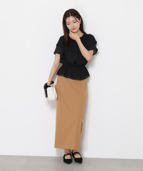 PROPORTION BODY DRESSING（プロポーションボディドレッシング）の「サイドファスナータイトスカート / 1215220802（スカート・レディース・ブラック/ボルドー/ベージュ系その他・SMALL/MEDIUM）」の14枚目の写真