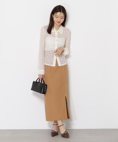 PROPORTION BODY DRESSING（プロポーションボディドレッシング）の「サイドファスナータイトスカート / 1215220802（スカート・レディース・ブラック/ボルドー/ベージュ系その他・SMALL/MEDIUM）」の17枚目の写真