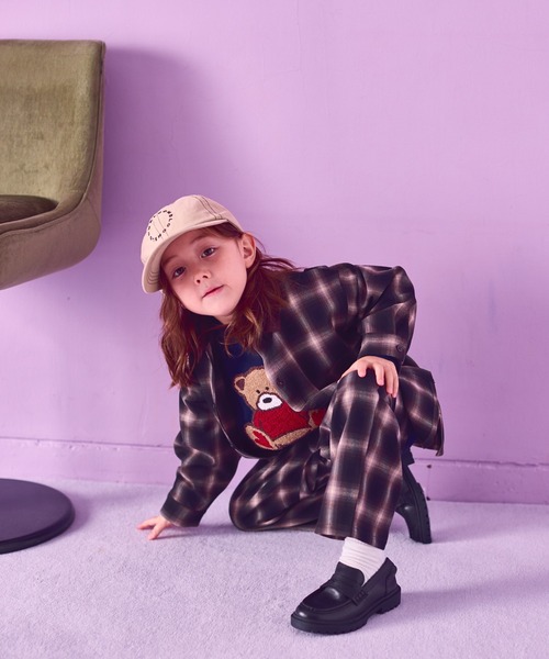 pairmanon(ペアマノン)の「【セットアップ着用可能】ユニセックス オンブレチェックシャツ(シャツ/ブラウス・キッズ・ブラック/ブラウン・90/100/110/120/130/140/150)」の19枚目の写真