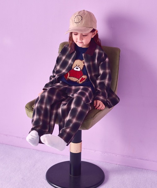 pairmanon(ペアマノン)の「【セットアップ着用可能】ユニセックス オンブレチェックシャツ(シャツ/ブラウス・キッズ・ブラック/ブラウン・90/100/110/120/130/140/150)」の20枚目の写真