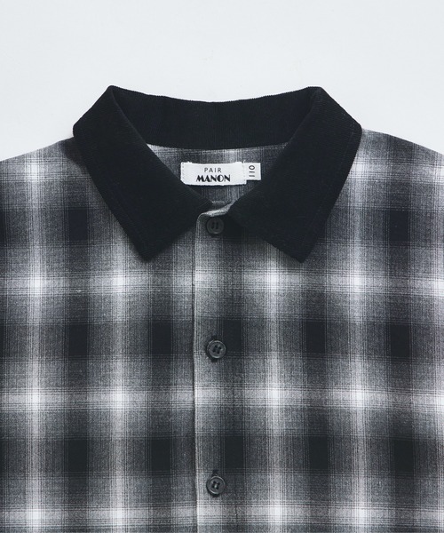 pairmanon(ペアマノン)の「【セットアップ着用可能】ユニセックス オンブレチェックシャツ(シャツ/ブラウス・キッズ・ブラック/ブラウン・90/100/110/120/130/140/150)」の8枚目の写真
