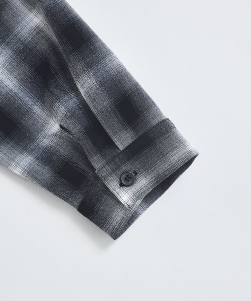 pairmanon(ペアマノン)の「【セットアップ着用可能】ユニセックス オンブレチェックシャツ(シャツ/ブラウス・キッズ・ブラック/ブラウン・90/100/110/120/130/140/150)」の9枚目の写真