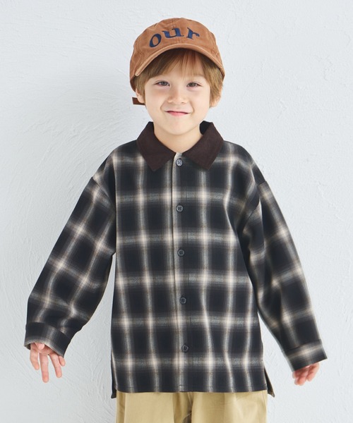 【卒入学式】MOUN TEN. ベージュシャツ　ブラックパンツ　セット売り140 卒入学式】MOUN TEN. ベージュシャツ ブラックパンツ セット売り