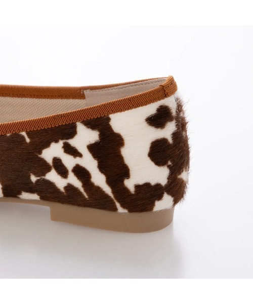 Launa lea ballet（ラウナレア バレエ）の「スクエアトゥバレエシューズ(B7610A)（バレエシューズ・レディース・アニマル/ブラウン系その他・24.5cm/24.0cm/23.0cm/22.5cm/22.0cm/21.5cm/23.5cm/25.5cm/25.0cm/26.0cm）」の9枚目の写真