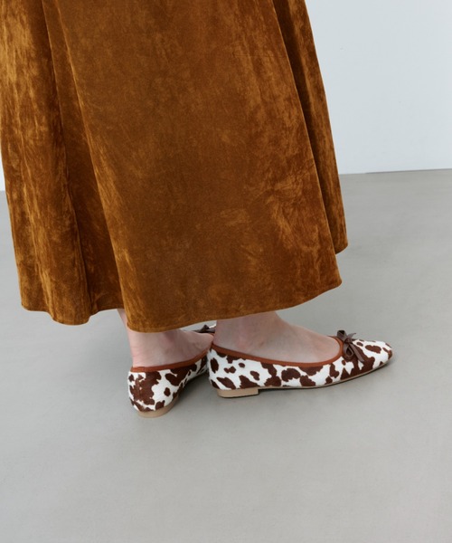 Launa lea ballet（ラウナレア バレエ）の「スクエアトゥバレエシューズ(B7610A)（バレエシューズ・レディース・アニマル/ブラウン系その他・24.5cm/24.0cm/23.0cm/22.5cm/22.0cm/21.5cm/23.5cm/25.5cm/25.0cm/26.0cm）」の11枚目の写真