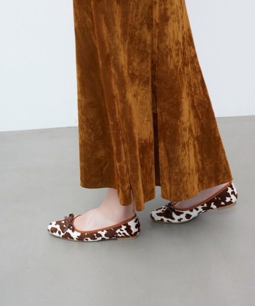 Launa lea ballet（ラウナレア バレエ）の「スクエアトゥバレエシューズ(B7610A)（バレエシューズ・レディース・アニマル/ブラウン系その他・24.5cm/24.0cm/23.0cm/22.5cm/22.0cm/21.5cm/23.5cm/25.5cm/25.0cm/26.0cm）」の12枚目の写真