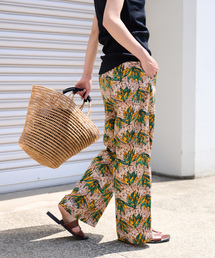 SONIA RYKIEL フランス製 花柄 レーヨンパンツ 38 SONIA RYKIEL フランス製 花柄 レーヨンパンツ 38
