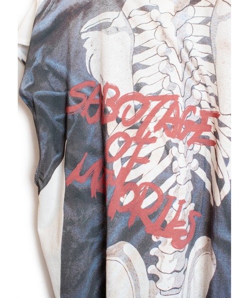 SEVESKIG（セヴシグ）の「SEVESKIG/セブシグ/NS_BONE_CT-SV-NRS-1009（Tシャツ/カットソー・メンズ・ホワイト/ブラック・SMALL/MEDIUM/LARGE/X-LARGE）」の7枚目の写真