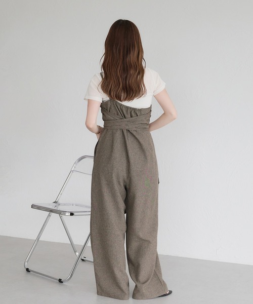 セール】ワンショルダーオールインワン（つなぎ/オールインワン