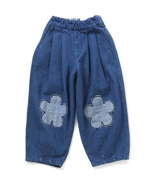 BREEZE（ブリーズ）の「Im Jelly！フラワーパッチタックパンツ（その他パンツ・キッズ・インディゴブルー/アイボリー・80/90/100/110/120/130/140）」の13枚目の写真