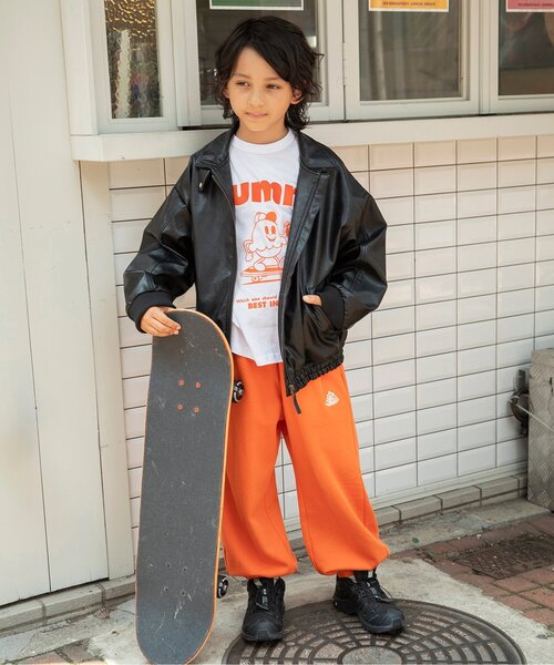 BREEZE(ブリーズ)の「【B NEWJACK・セットアップ可】カットソーパンツ_ジュニア対応(スウェットパンツ・キッズ・ブラック/レインボー/アイボリー/ブルー/グリーン/オレンジ・90/100/110/120/130/140/150/160)」の17枚目の写真