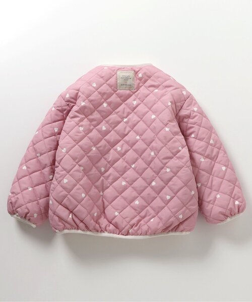 apres les cours(アプレレクール)の「【2WAY】ハートポケットリバーシブルファージャケット(ブルゾン・キッズ・ピンク/アイボリー・120/130/140/80/90/100/110)」の19枚目の写真