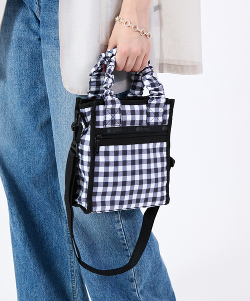 LeSportsac(レスポートサック)の「GH MINI N/S TOTE クラシカルギンガム(ショルダーバッグ・レディース・ブラック・FREE)」の2枚目の写真