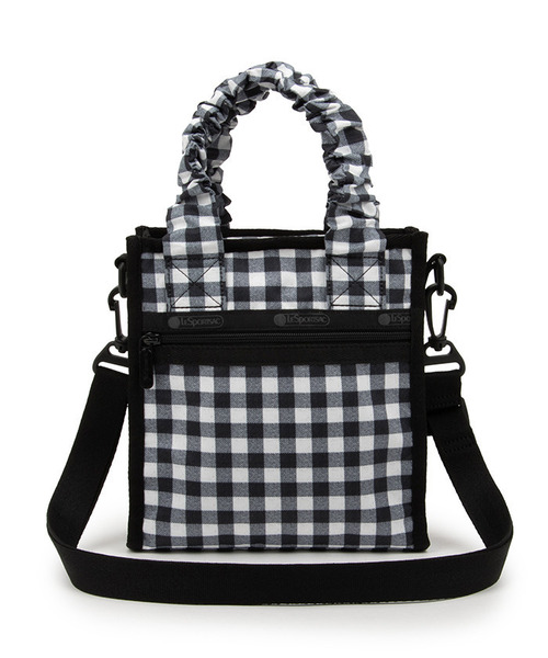 LeSportsac(レスポートサック)の「GH MINI N/S TOTE クラシカルギンガム(ショルダーバッグ・レディース・ブラック・FREE)」の4枚目の写真