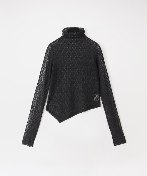 LOVELESS(ラブレス)の「シアーレーストップス(Tシャツ/カットソー・レディース・ブラック・36)」の2枚目の写真