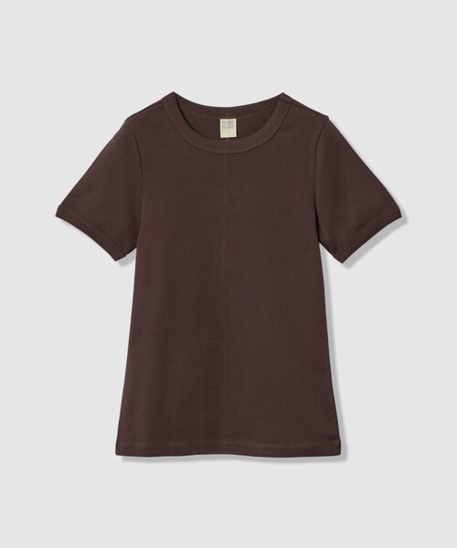 allureville(アルアバイル)の「【FLORE FLORE(フローレフローレ)】 CAR TEE(Tシャツ/カットソー・レディース・ホワイト/グレイッシュベージュ/レッド/ダークブラウン・1)」の2枚目の写真