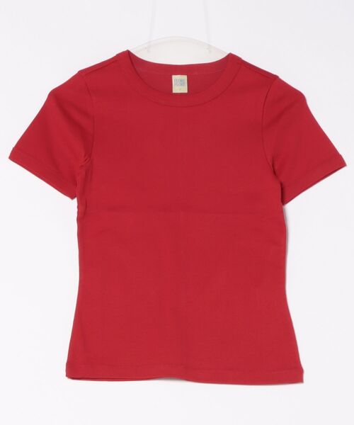allureville(アルアバイル)の「【FLORE FLORE(フローレフローレ)】 CAR TEE(Tシャツ/カットソー・レディース・ホワイト/グレイッシュベージュ/レッド/ダークブラウン・1)」の4枚目の写真