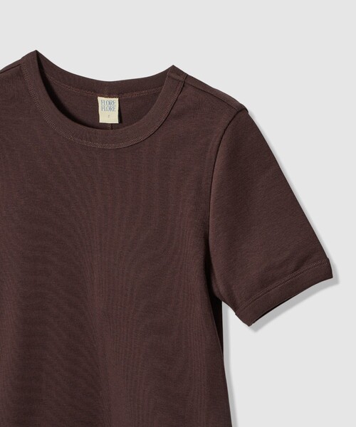 allureville(アルアバイル)の「【FLORE FLORE(フローレフローレ)】 CAR TEE(Tシャツ/カットソー・レディース・ホワイト/グレイッシュベージュ/レッド/ダークブラウン・1)」の9枚目の写真