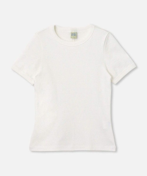 allureville(アルアバイル)の「【FLORE FLORE(フローレフローレ)】 CAR TEE(Tシャツ/カットソー・レディース・ホワイト/グレイッシュベージュ/レッド/ダークブラウン・1)」の1枚目の写真