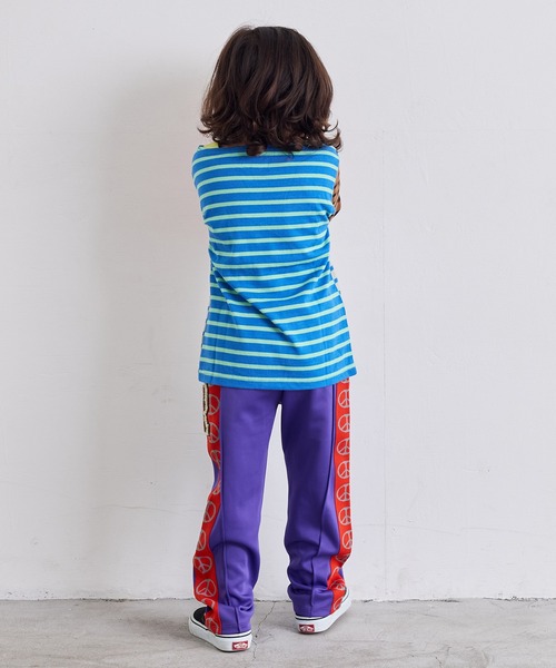 MARKEY'S（マーキーズ）の「サガラワッペントラックパンツ（スウェットパンツ・キッズ・パープル/グリーン/レッド/オフホワイト・120/110/100/90/150/140/130）」の10枚目の写真