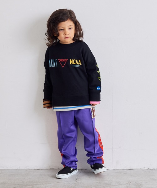 MARKEY'S（マーキーズ）の「サガラワッペントラックパンツ（スウェットパンツ・キッズ・パープル/グリーン/レッド/オフホワイト・120/110/100/90/150/140/130）」の11枚目の写真