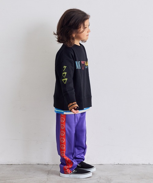 MARKEY'S（マーキーズ）の「サガラワッペントラックパンツ（スウェットパンツ・キッズ・パープル/グリーン/レッド/オフホワイト・120/110/100/90/150/140/130）」の12枚目の写真