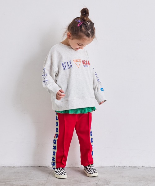 MARKEY'S（マーキーズ）の「サガラワッペントラックパンツ（スウェットパンツ・キッズ・パープル/グリーン/レッド/オフホワイト・120/110/100/90/150/140/130）」の15枚目の写真