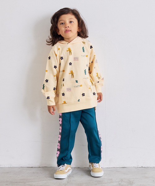 MARKEY'S（マーキーズ）の「サガラワッペントラックパンツ（スウェットパンツ・キッズ・パープル/グリーン/レッド/オフホワイト・120/110/100/90/150/140/130）」の6枚目の写真