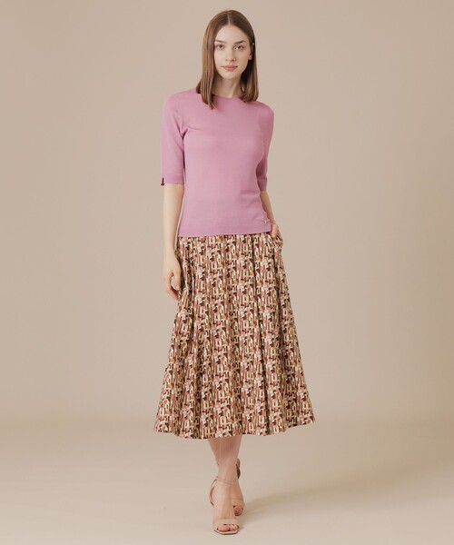 MACKINTOSH LONDON(マッキントッシュ ロンドン)の「ウェーブプリントスカート(スカート・レディース・ライトブルー/ピンク・36/38)」の7枚目の写真