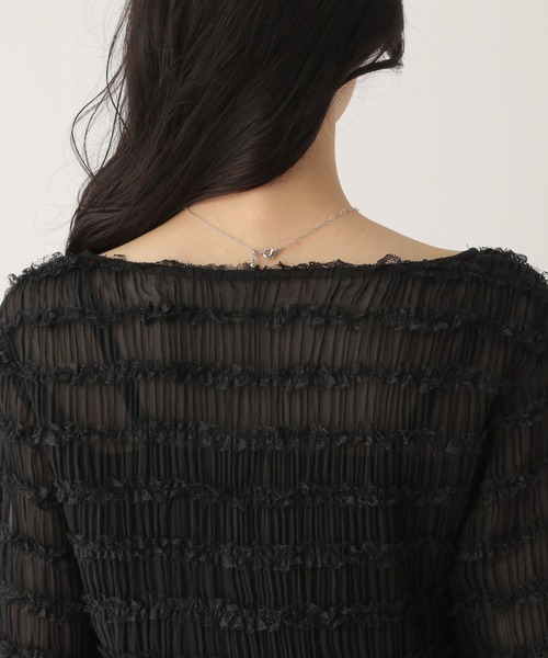 Heather（ヘザー）の「フリルジャガードカーディガン　592362（カーディガン/ボレロ・レディース・オフホワイト/ブラック・FREE）」の22枚目の写真