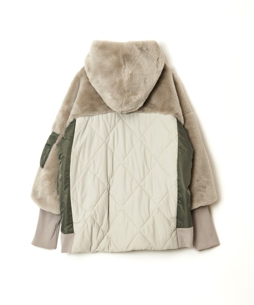 ショートファーフーディコート（その他アウター）｜AULA AILA