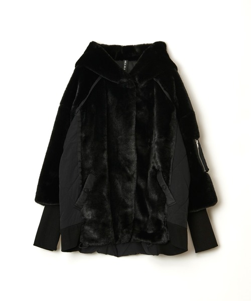 ショートファーフーディコート（その他アウター）｜AULA AILA