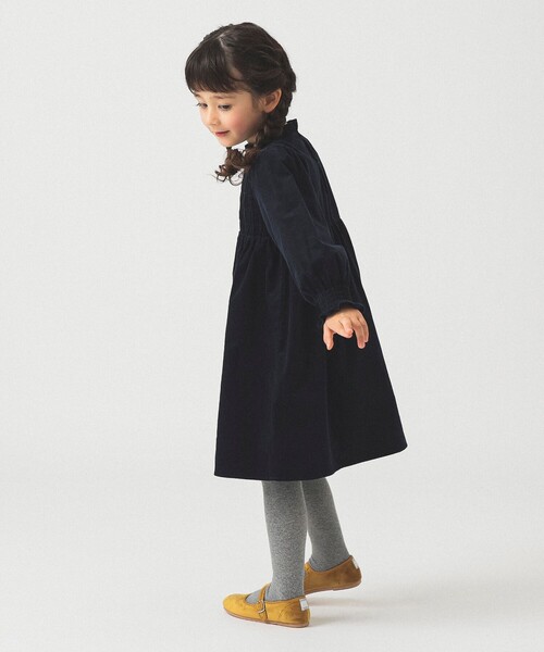 B:MING by BEAMS(ビーミングバイビームス)の「コーデュロイ シャーリング ワンピース 2025FW(100~140cm)(ワンピース・キッズ・ブラウン/ネイビー・120/110/140/100/130)」の11枚目の写真