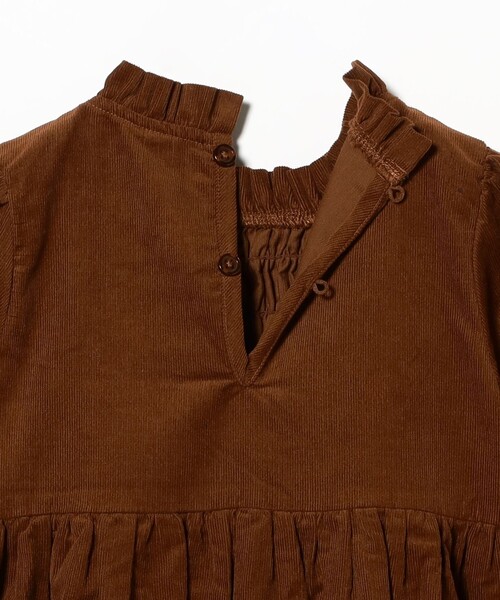 B:MING by BEAMS(ビーミングバイビームス)の「コーデュロイ シャーリング ワンピース 2025FW(100~140cm)(ワンピース・キッズ・ブラウン/ネイビー・120/110/140/100/130)」の18枚目の写真