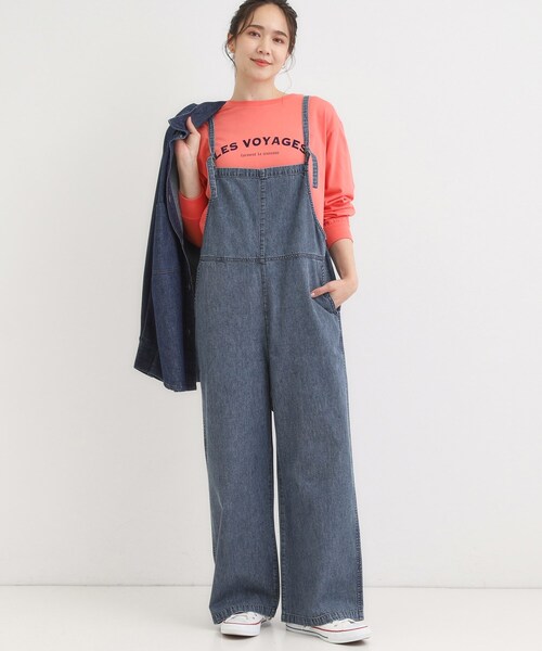 Cutie Blonde(キューティーブロンド)の「【S-LL】大人のための デニムサロペット(サロペット/オーバーオール・レディース・ブルー/ブラック・04/03/02/01)」の2枚目の写真