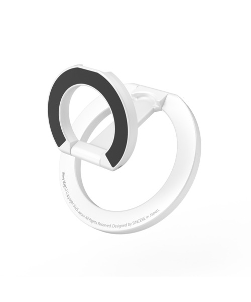 AAUXX（オークス）の「＜AAUXX＞ IRING MAG /アイリング マグ S1（スマホグッズ・メンズ・ブラック/ホワイト・ONE SIZE）」の2枚目の写真