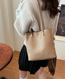 M2SUQARED（エムツースクエア）の「【M2SUQARED/エムツースクエア】ロングハンドルスクエアバッグ（トートバッグ）」