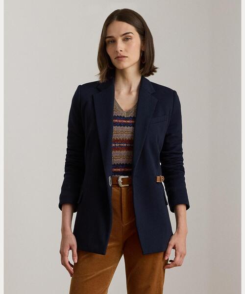 セール】バックルトリム ヘリンボーン ジャカード ブレザー（その他
