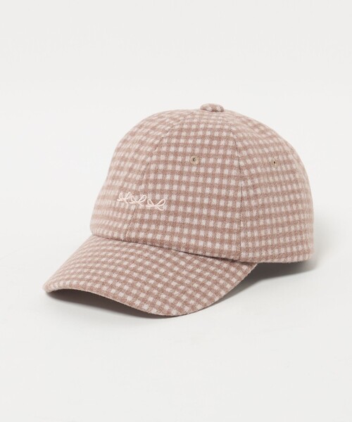 green label relaxing（グリーンレーベルリラクシング）の「ギンガム リボン キャップ / キッズ（キャップ・キッズ・ブラック/ブラウン系/ベージュ・FREE）」の3枚目の写真
