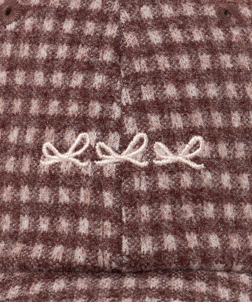 green label relaxing（グリーンレーベルリラクシング）の「ギンガム リボン キャップ / キッズ（キャップ・キッズ・ブラック/ブラウン系/ベージュ・FREE）」の9枚目の写真